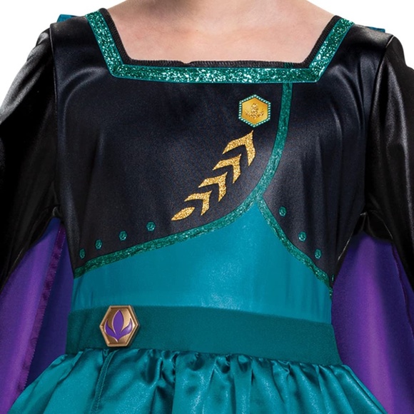 New size 4-6X Queen Anna Disney Frozen 2 Halloween costume with tiara crown - Picture 3 of 10